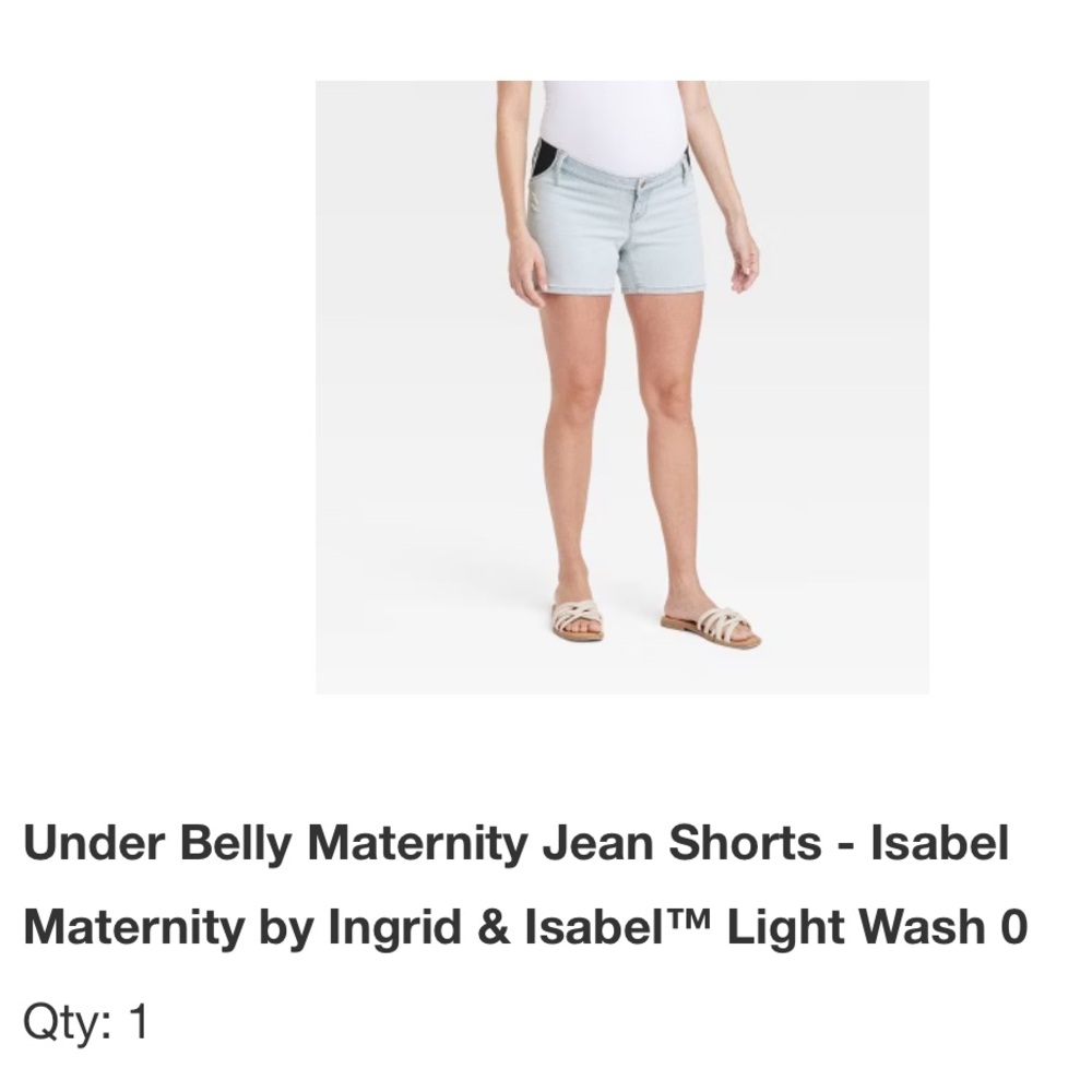Target Maternity Shorts never worn